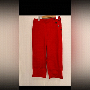 Saint-james red crop wide leg pant size 6